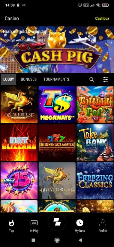 Parimatch casino slots app