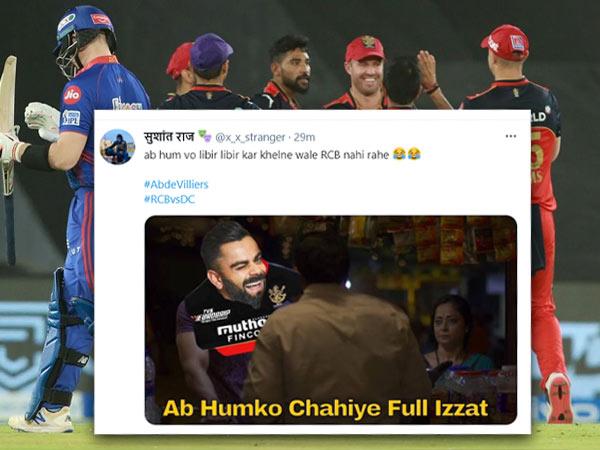 Twitterati joking about RCB vs DC