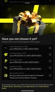 Parimatch bonus