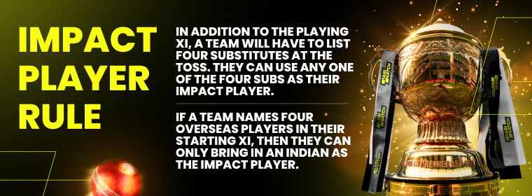 Impact player rule in IPL 2025