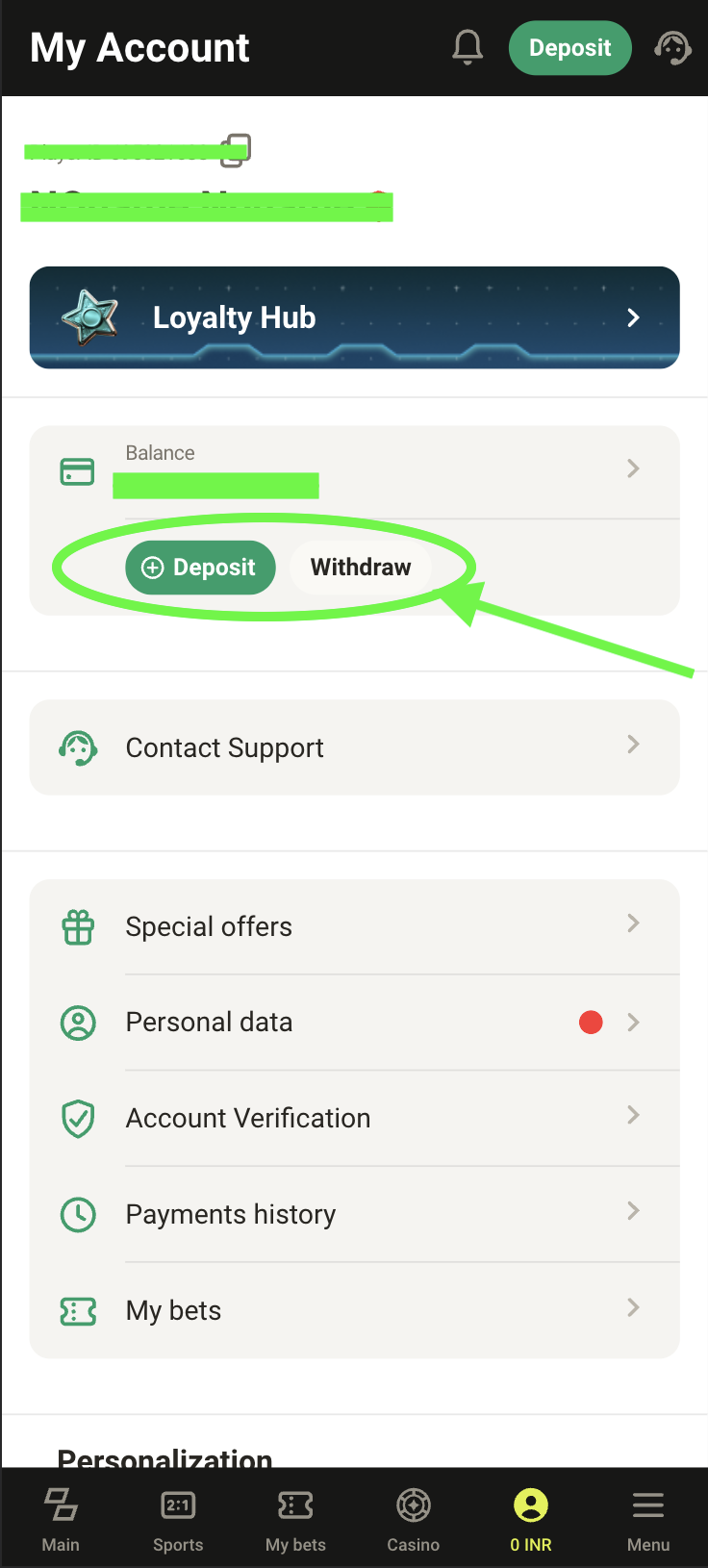 Parimatch India withdrawal