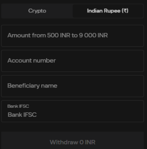 Parimatch bank transfer withdrawal