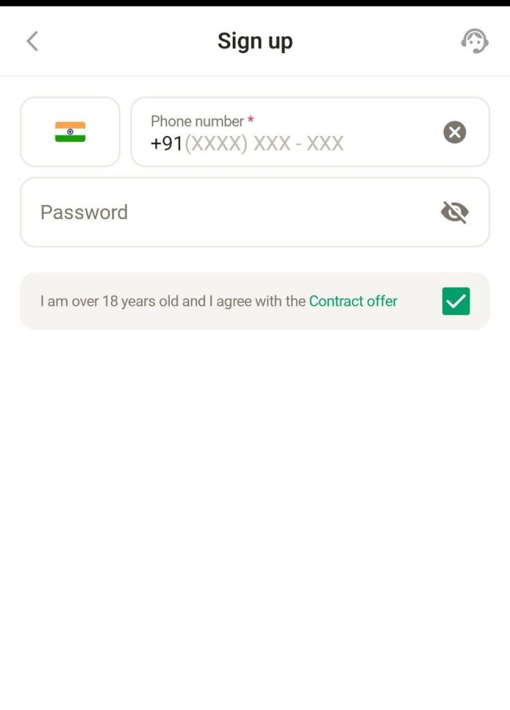 Sign up on Parimatch