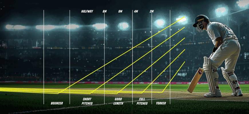 cricket pitch length