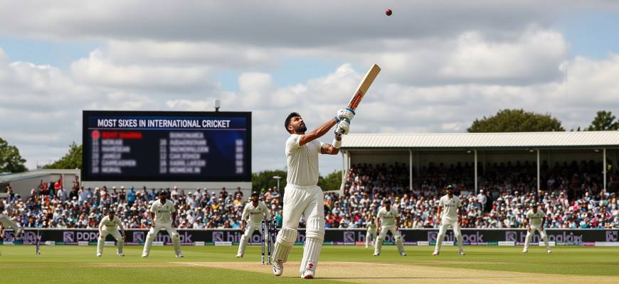 Most Sixes in International Cricket: Tests, ODI, & T20Is