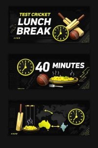 lunch break time in test cricket in India today 